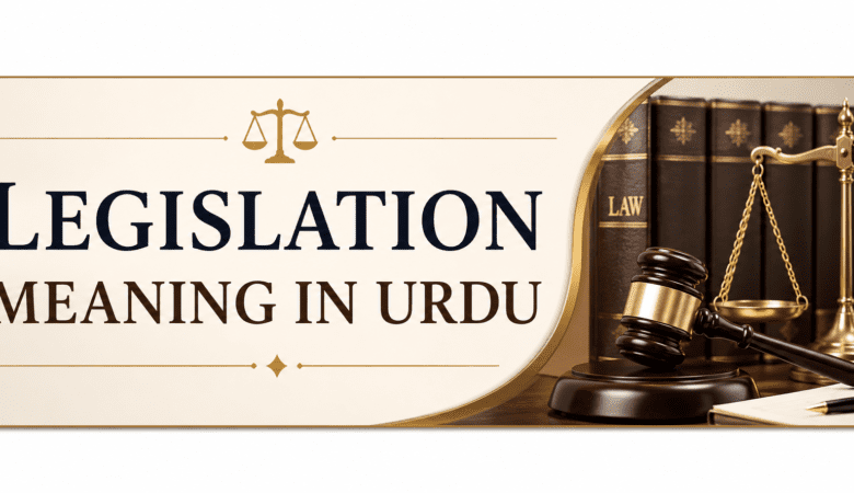 Legislation Meaning in Urdu – Complete Legal Guide
